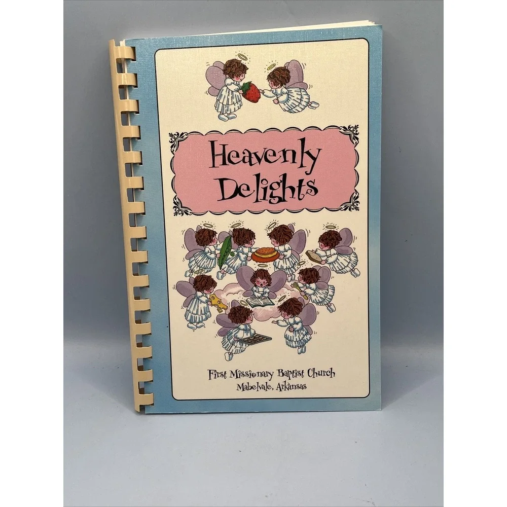 Vintage 2002 Heavenly Delights Cookbook First Missionary Baptist Church Mabelval